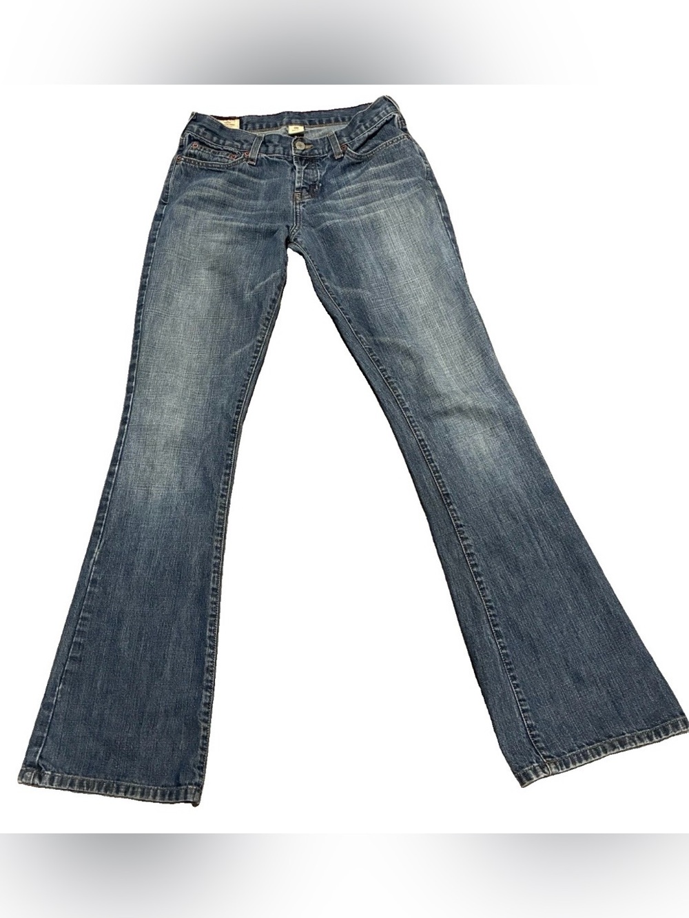 Abercrombie & Fitch Women's Faded Blue Flare Jeans